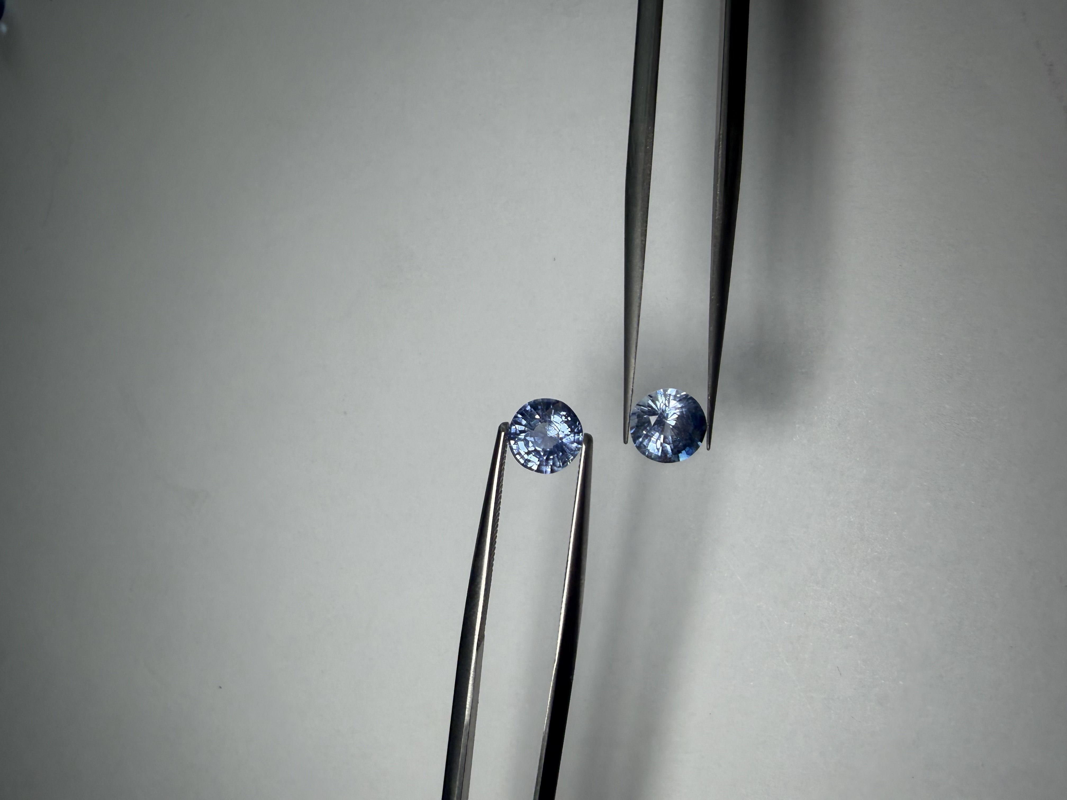 Matching pair blue sapphire